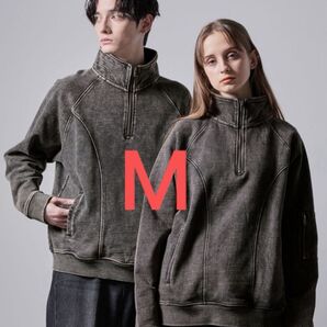 CLEL ヘビーウェイト ヴィンテージデザイン ハーフジップ ブラウン M