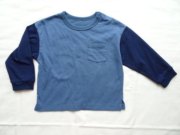 UNIQLO★ユニクロ★エアリズム★長袖Tシャツ★ロンT★ネイビー系★100