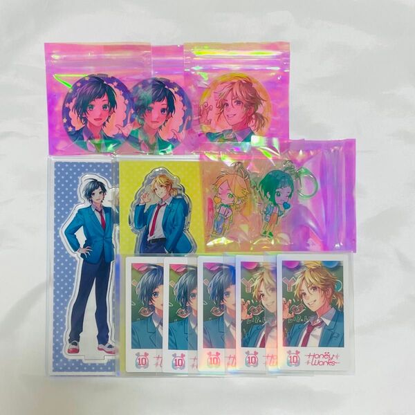 HoneyWorks POPUP × アクリルスタンド 缶バッジ トレカ 柴崎愛蔵 染谷勇次郎