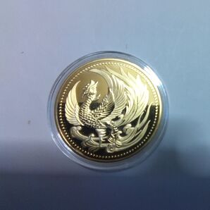 鳳凰 菊の御紋 記念メダル 天皇陛下御即位記念 日本金貨 硬貨 レプリカ 10万円