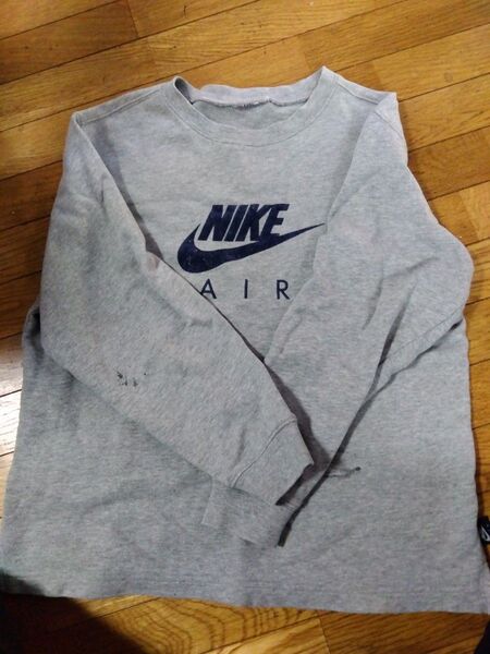 スウェット トレーナー グレー 長袖 90s ナイキ 裏起毛 古着 ATCQ ロゴ