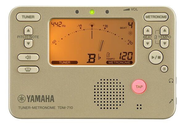 ヤマハ チューナー メトロノーム TDM-710GL ゴールド