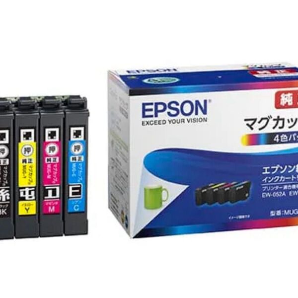 EPSON インクカートリッジ エプソン マグカップ MUG-4CL IB07CL4A ブラック シアン マゼンタ イエロー