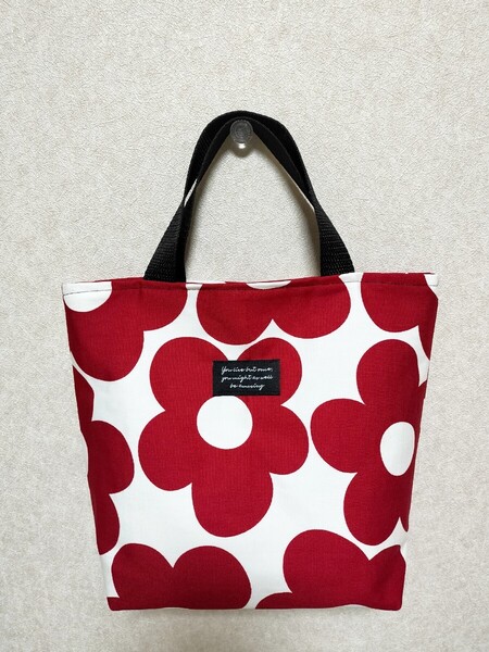 トートバッグ ハンドメイド ランチバッグ 絵本バッグ サブバッグ ミニトートバック エコバック リバーシブル 花柄