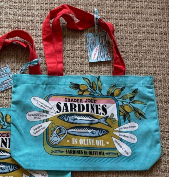 トレーダージョーズTrader Joe's トートバッグ エコバッグ サーディン