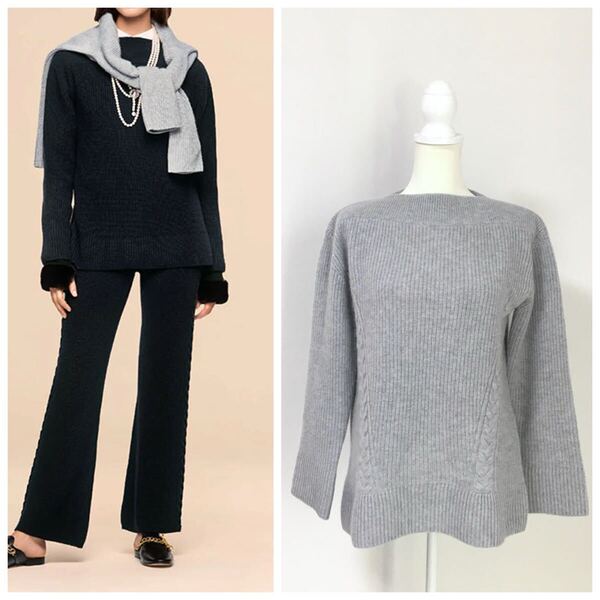 新作美品 FOXEY フォクシー 現行 カシミヤ100% セーター 送料無料 クリーニング済