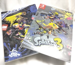 【新品未使用】スプラトゥーン3 A4クリアファイル 非売品 Nintendo Switch 2点セット
