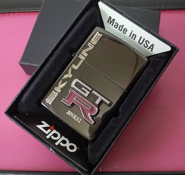 ZIPPO スカイライン SKYLINE GTR 黒系鏡面 2023年 化粧箱、保証書付き