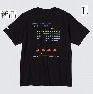 新品 L スペースインベーダー 綿 コットン100% Tシャツ 半袖 シャツ SPACE INVADERS MoMA