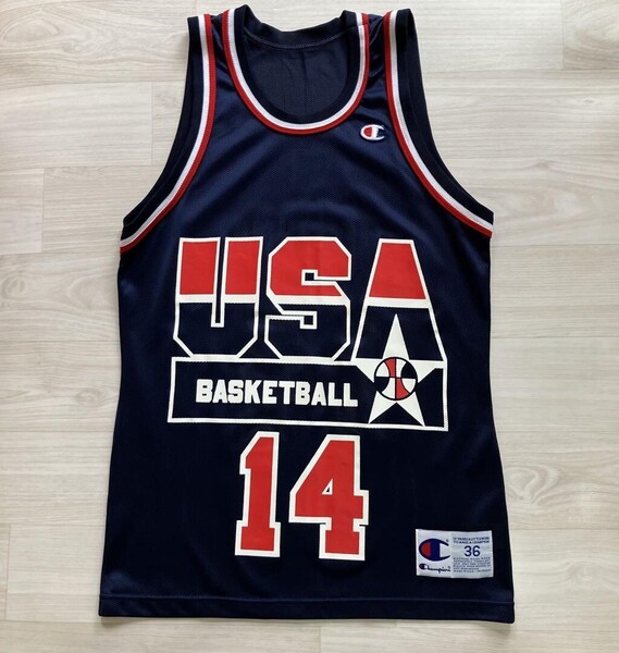 USA ドリームチーム DREAMTEAM アロンゾ・モーニング Champion チャンピオン ヴィンテージ NBA ユニフォーム ジョーダン S バスケ