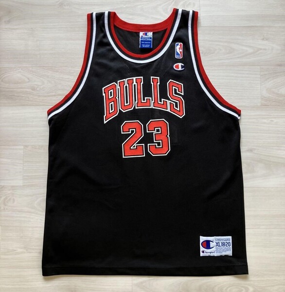 NBA JORDAN #23 マイケル・ジョーダン BULLS シカゴ・ブルズ Champion チャンピオン ヴィンテージ ジュニア キッズ 子供 ユニフォーム
