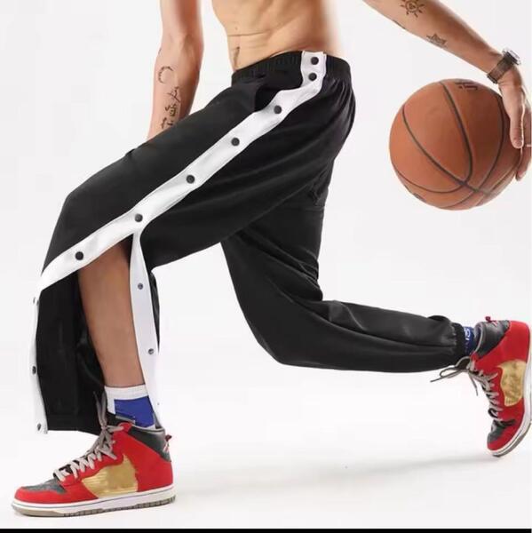 【未使用品】 バスケ ジャージ ボタンオープン バスパン バスケットボール パンツ ショーツ NBA ユニフォーム バスケ ジャージ 新品