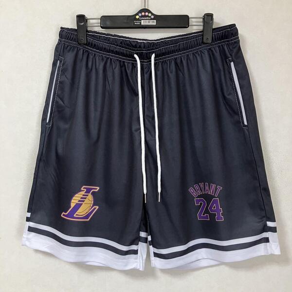 ★未使用 NBA コービー・ブライアント LAKERS ロサンゼルス・レイカーズ バスパン ショーツ ユニフォーム バスケ ジャージ ハーフパンツ L