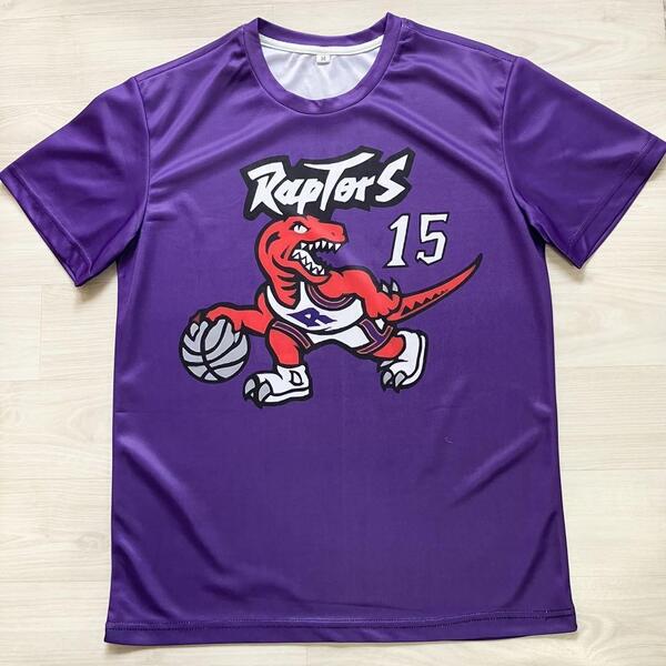 【未使用品】 NBA RAPTORS CARTER #15 ビンス・カーター トロント・ラプターズ Tシャツ ユニフォーム ゲームシャツ ジャージ M