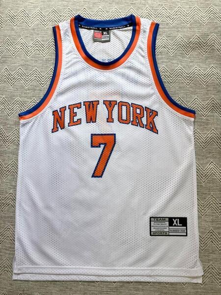 ★未使用品 NBA ANTHONY #7 カーメロ・アンソニー KNICKS ニューヨーク・ニックス ユニフォーム シャツ バスケ ジャージ ジョーダン