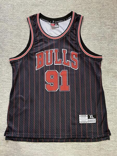 【未使用品】 NBA RODMAN #91 デニス・ロッドマン BULLS シカゴ・ブルズ ユニフォーム ゲームシャツ バスケ ジャージ ジョーダン
