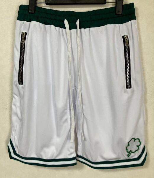 ★未使用品 NBA ボストン・セルティックス CELTICS バスケットボール バスパン ショーツ ユニフォーム バスケ ジャージ ハーフパンツ XL 白