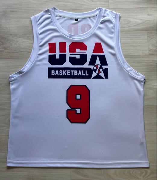 ★未使用品 バスケットボール USA代表 JORDAN マイケル・ジョーダン 初代ドリームチーム DREAMTEAM ユニフォーム ビブス NBA シャツ バスケ