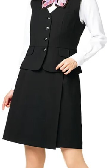 【新品】BONMAX_9号_キュロット(16:ブラック/黒)AC3209/ボンマックス/かわいい会社事務服/おしゃれOL制服
