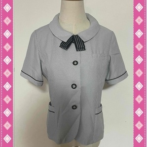 ※Cランク※【中古】SUNPEXIST_9号_オーバーブラウス/GOBL-1503/半袖シャツ/サンペックスイスト/かわいいOL会社制服/おしゃれ事務服