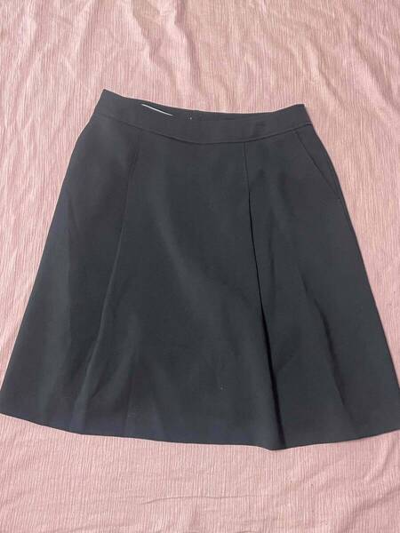※Bランク※【中古】FOLK_13号_フレアスカート(ブラック)FS45887-9/フォーク/かわいい会社事務服/おしゃれOL制服