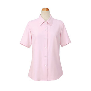 【新品】SELERY_7号_半袖ブラウス(ピンク)36496/セロリー/かわいい会社事務服/おしゃれOL制服