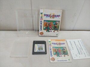 レターパックR/任天堂 ゲームボーイ COLOR【 ドラゴンクエスト Ⅰ Ⅱ 】箱 取説付 中古品 起動OK Nintendo GAME BOY