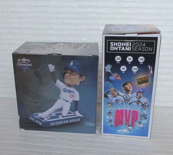 2体 大谷翔平 ボブルヘッド バブルヘッド フィギュア MVP 50-50 50/50 ロサンゼルス ドジャース LOS ANGELES DODGERS 球場配布 Ohtani