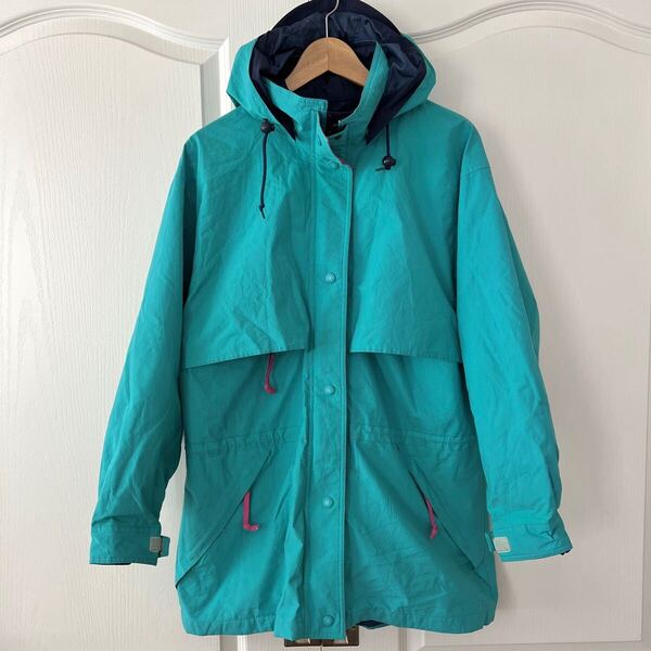 Eddie Bauer 黒タグ エディーバウアー ゴアテックス マウンテンパーカー ブルゾン L ヴィンテージ 80s 80年代 ミントグリーン レトロ