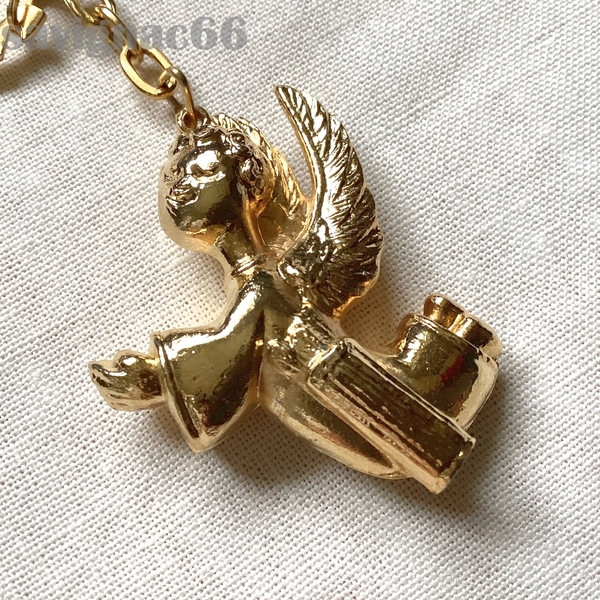 60年代 フレンチキーホルダー メタル フィギュア CAPRICE des DIEUX 天使 エンジェル カプリスデデュー チーズ★60s フランス vintage 雑貨
