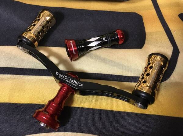 ★新品未使用★ Squidmania スクイッドマニア MAD CROW 98 BLACK RED 特注マージア IP24K+バランサー シマノ 限定リブレ スクマニハンドル