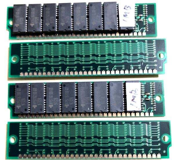 30pin SIMM 1MBX4=4MB(60ns)
