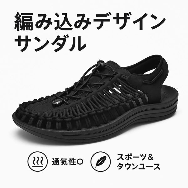 サンダル スポーツサンダル スニーカー 通気性 メンズ 配達シューズ 室内シューズ 軽量 ユニーク