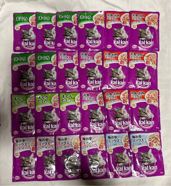 カルカンパウチ ゼリー仕立て 成猫用総合栄養食ウェットフード 70g 24袋 海の幸ミックスなど