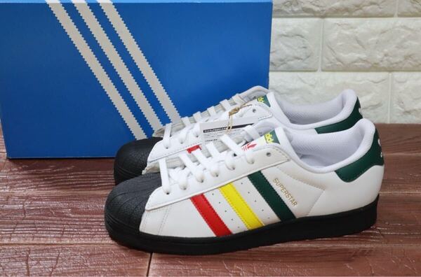 新品 定価16500円 26.5㎝ adidas originals アディダス オリジナルス SUPER STAR スーパースター メンズスニーカー ラスタホワイト