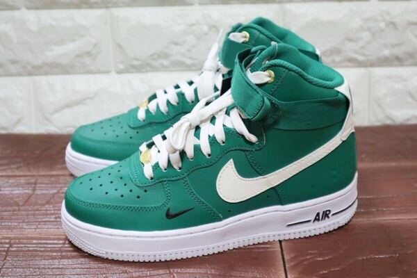 新品 23.5㎝ NIKE ナイキ WMNS AIR FORCE 1 HIGH SE ウィメンズエアフォース1 ハイ SE 40周年記念モデル グリーン
