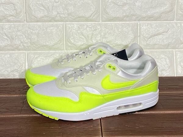 新品 定価18700円 28㎝(ウィメンズ) ナイキ NIKE W AIR MAX 1 ウィメンズ エアマックス 1 ホワイト ボルト 白 黄色 箱無し