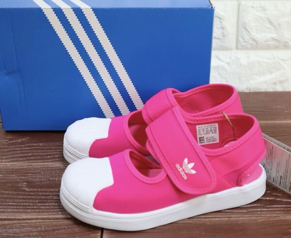 新品 20㎝ adidas アディダス キッズサンダル SST 360 SANDAL スーパースター 360 サンダル ピンク 女の子