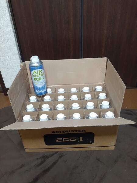 HFC-152a エアダスター ECO-1 400ml 24本セット ハイバレット 逆さ噴き不可 ガスガン hfc 152a