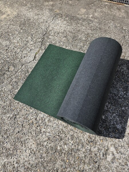 【新品】本格ポリエステル不織布 防草シート(グリーン) 巾1m×35m