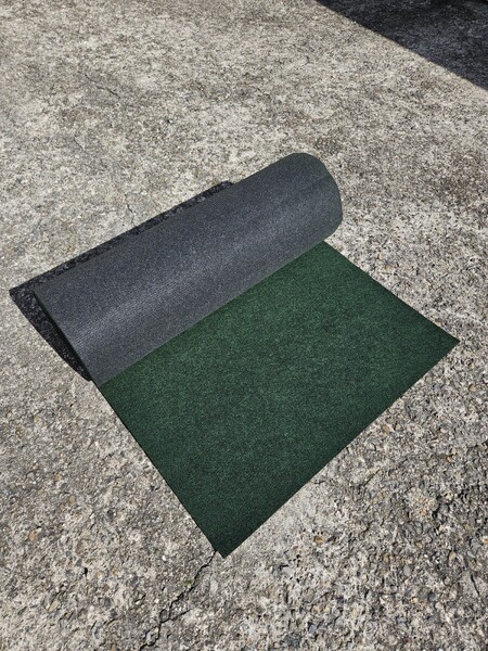 【新品】本格ポリエステル不織布 防草シート(グリーン) 巾1m×25m