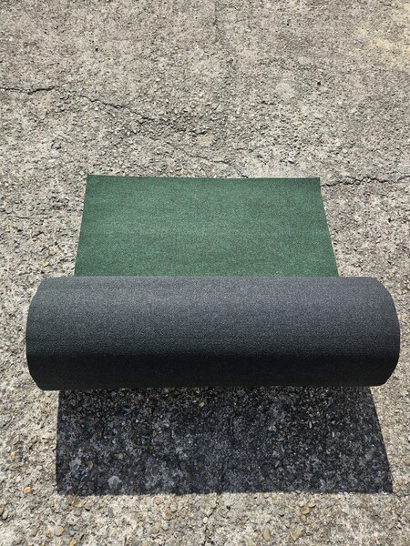 【新品】本格ポリエステル不織布 防草シート(グリーン) 巾1m×15m