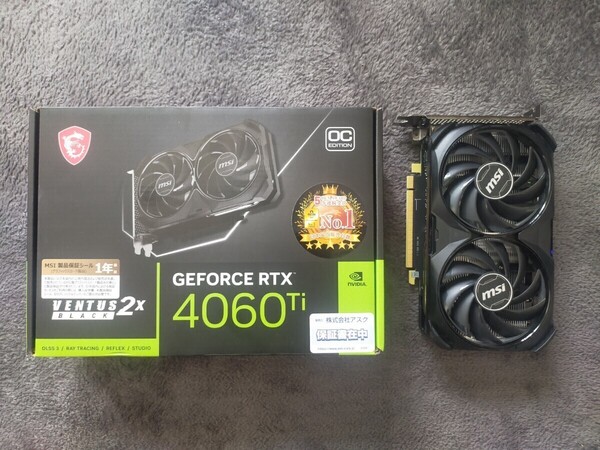 MSI geforce rtx 4060ti ventus 2x black 8g oc