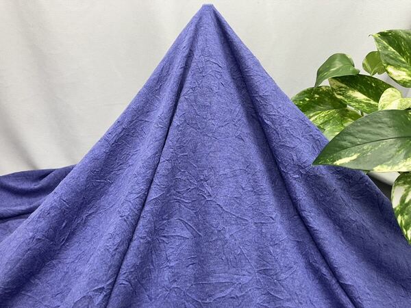 新入荷!掘り出し品!!日本製!高級ブランド オリジナル!なかなか手に入らない!薄手ニット!C60% P40%!青紫色!170cm巾×1.5m
