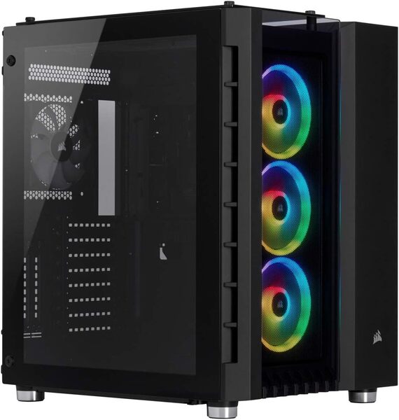 ☆【期間限定 送料込み】希少 未開封 Corsair Crystal 680X RGB Tempered Glass -Black- キューブ型PCケース CS7554 CC-9011168-WW(新品)☆