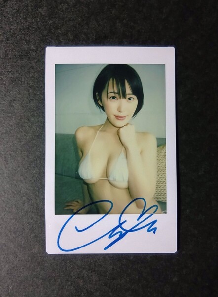 忍野さら ラストDVD 購入特典 直筆サイン入り 現場ビキニチェキ
