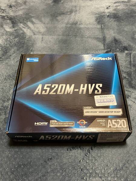 ASRock A520M-HVS AMD A520 Chipset AM4 Micro ATX:新品