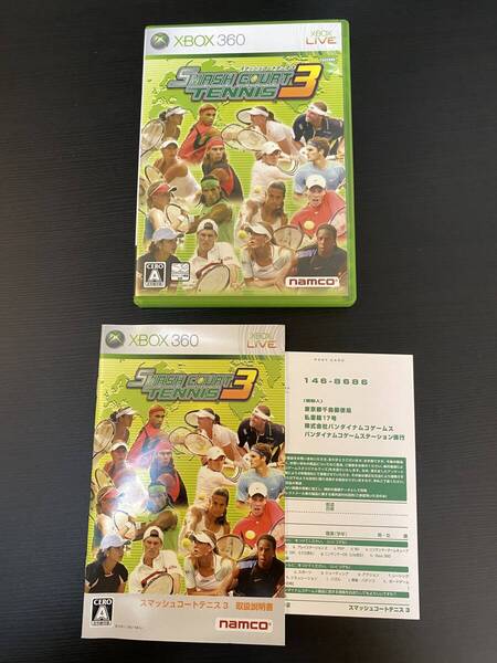 送料無料 Xbox360★スマッシュコートテニス3★used☆Smash Court Tennis 3☆import Japan