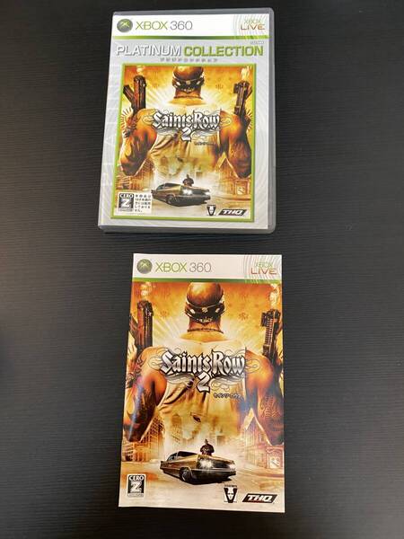 送料無料 Xbox360★セインツロウ 2 プラチナ版★used☆Saints row 2☆import Japan