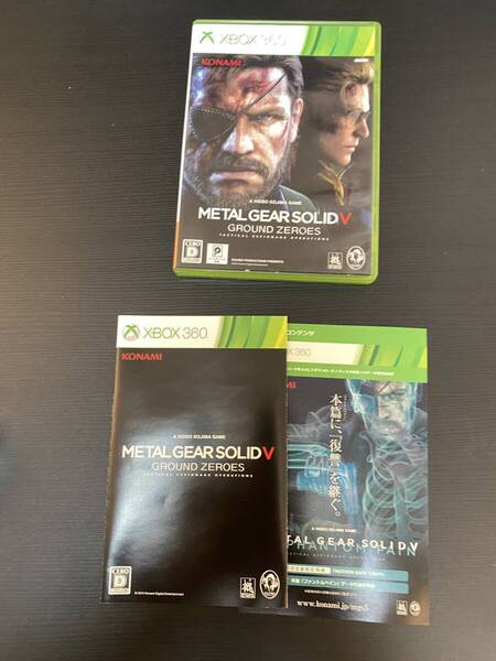 送料無料 Xbox360★メタルギアソリッド V グラウンドゼロズ★used☆MGS Ground Zeroes☆import Japan